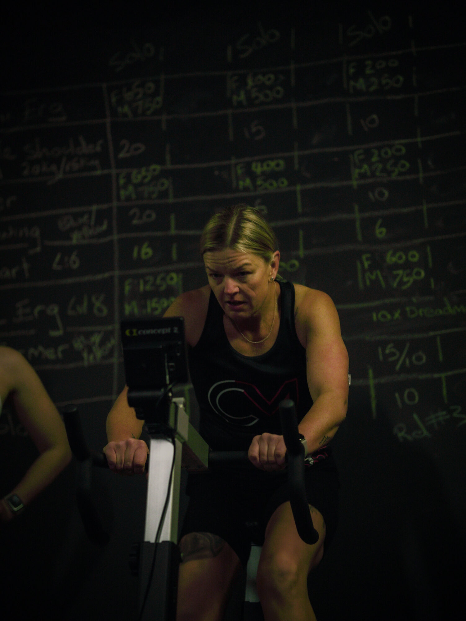 A member mid-session